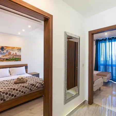 King Size Brand New Apt Just Off Spinola With Wifi By 360 Estates * Ta' Cikkun